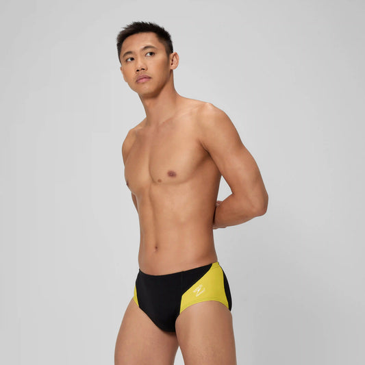 Men's Spark Splice Brief Yellow