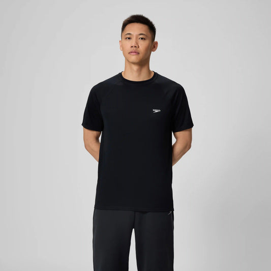 New Easy Short Sleeve Swim Rashguard Black