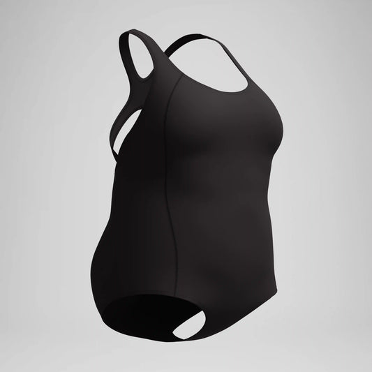 Women's Conservative Ultraback Plus One Piece Black