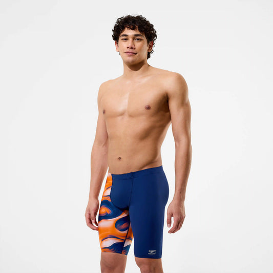 Men's Team Printed Jammer Navy/Orange
