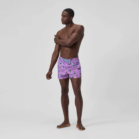 Men's Print Redondo Edge Volley Swim Trunks Pink