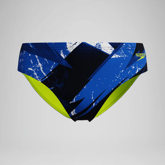 Boys Bolted Brief Blue