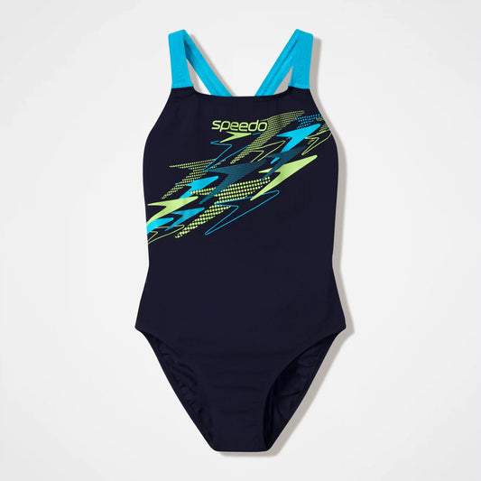 Women's Medley Logo Medalist One Piece Black/Turquoise