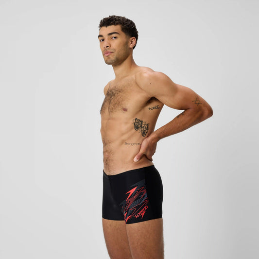 Men's Medley Logo Square Leg Black/Red