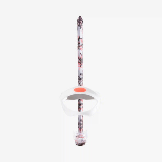 Adult Printed Bullet Head Snorkel Red/White