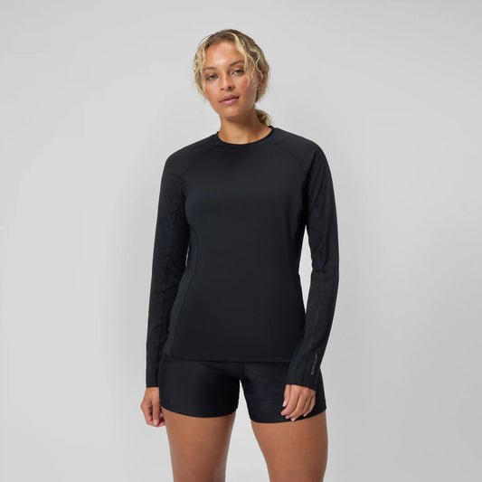 Women's Long Sleeve Rash Top Black