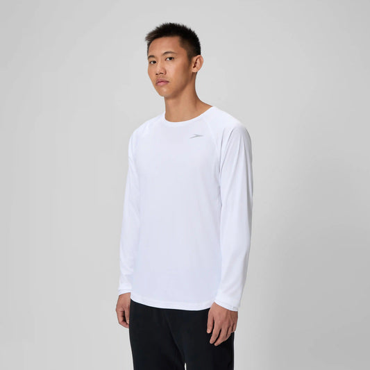 Speedo Long Sleeve Swim Rashguard White