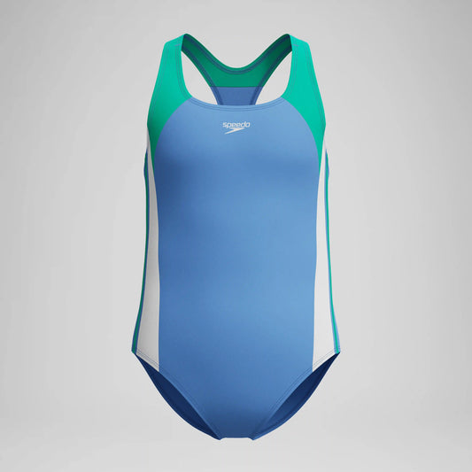 Girl's Infinity Splice One Piece Blue/Green