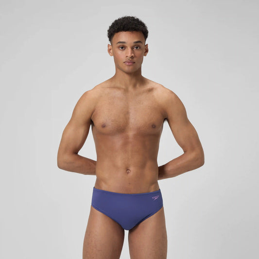 Men's Solid One Brief Blue