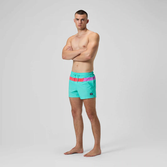 Men's Colorblock Redondo Edge Volley Swim Shorts Blue