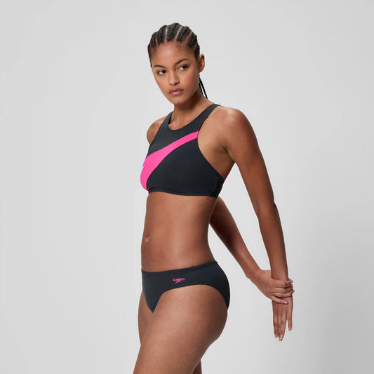 Women's Hyperboom Butterfly Back Two Piece Black/Pink