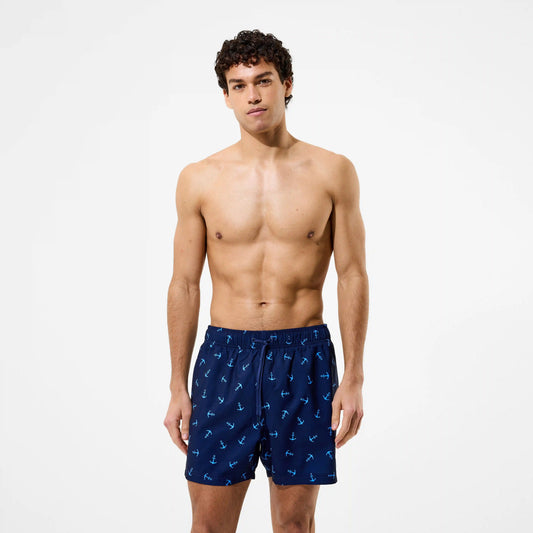 Men's Redondo Edge Printed Swim Shorts Navy