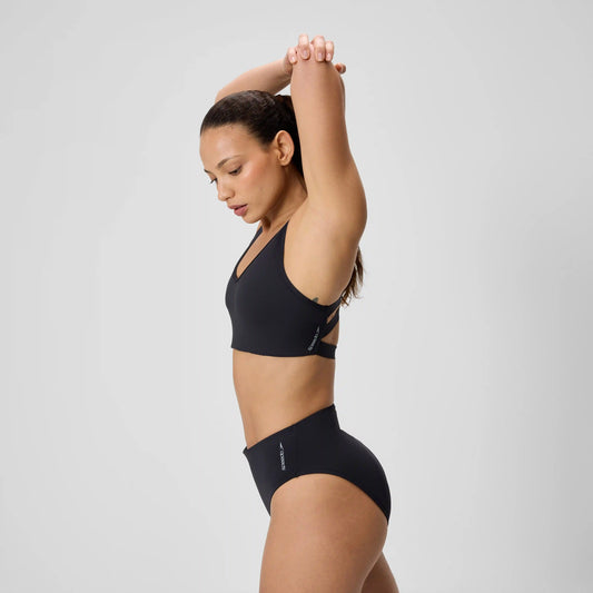 Women's Sculpture Boom Back Bikini Top Black