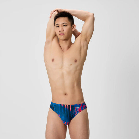 Men's Club Training Printed Brief Red/White/Blue