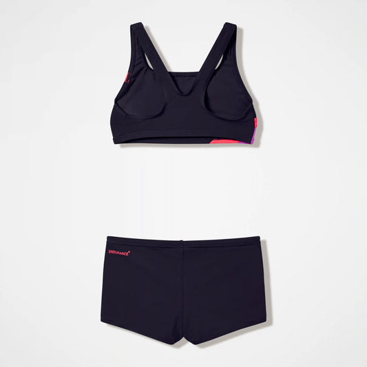 Girls Hyperboom Butterfly Back Two Piece Black/Red