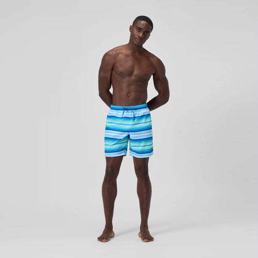Men's Print Redondo Volley Swim Shorts Blue/White
